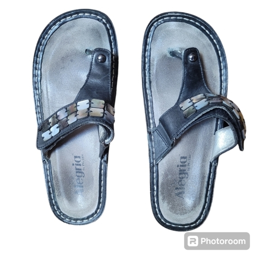 Alegria Carina wedge‎ sandals,mother of pearls shell,37